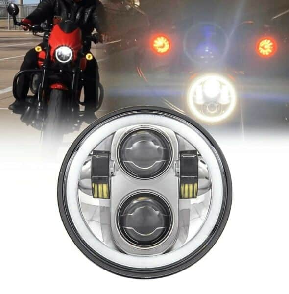 FARO LED MOTO 7 PER DUCATI MONSTER 600 620 695 6000K 75W HORNET BMW RACER